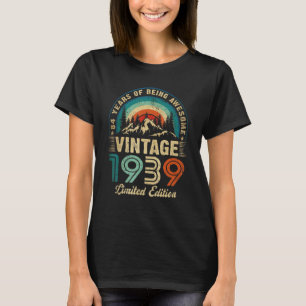 Funny 84 Years Old 1939 84th Birthday Gift T-shirt