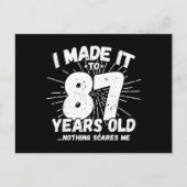 Funny 87th Birthday Quote Sarcastic 87 Year Old Briefkaart (Voorkant)