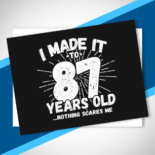 Funny 87th Birthday Quote Sarcastic 87 Year Old Briefkaart