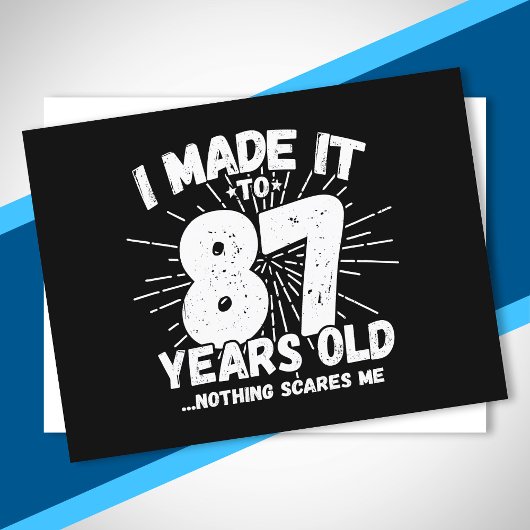 Funny 87th Birthday Quote Sarcastic 87 Year Old Briefkaart