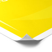 Funny 8,5 x11-inch gele mosterdverpakking Poster (Hoek)