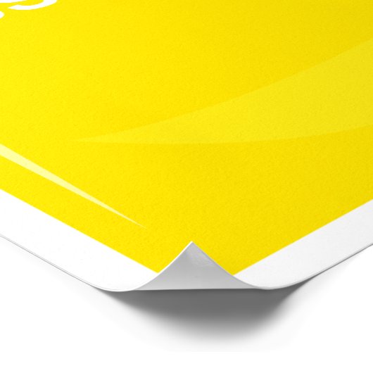 Funny 8,5 x11-inch gele mosterdverpakking Poster (Hoek)