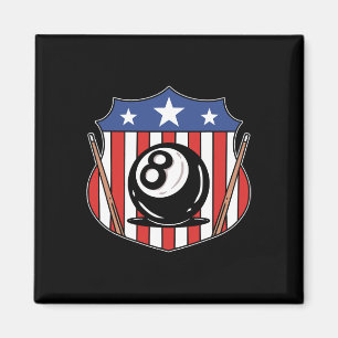 Funny 8 Ball Billiard Pool Player Acht Ball Billi Magneet