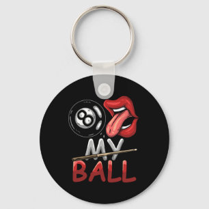 Funny 8 Ball Billiard Pool Player Acht Ball Billi Sleutelhanger