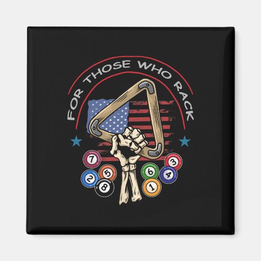 Funny 8 Ball Billiard Pool Player Billiards Magneet (Voorkant)