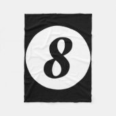 Funny 8 Ball Magic Billiards Pool Lazy Halloween C Fleece Deken (Voorkant)