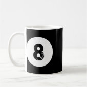 Funny 8 Ball Magic Billiards Pool Lazy Halloween C Koffiemok (Links)