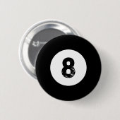 Funny 8 Ball Magic Billiards Pool Lazy Halloween C Ronde Button 5,7 Cm (Voorkant /achterkant)