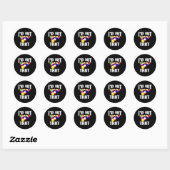 Funny 8 Ball Mannen Billiards Pool Id Hit dat Ronde Sticker (Vel)