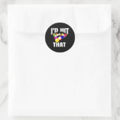 Funny 8 Ball Mannen Billiards Pool Id Hit dat Ronde Sticker (Tas)