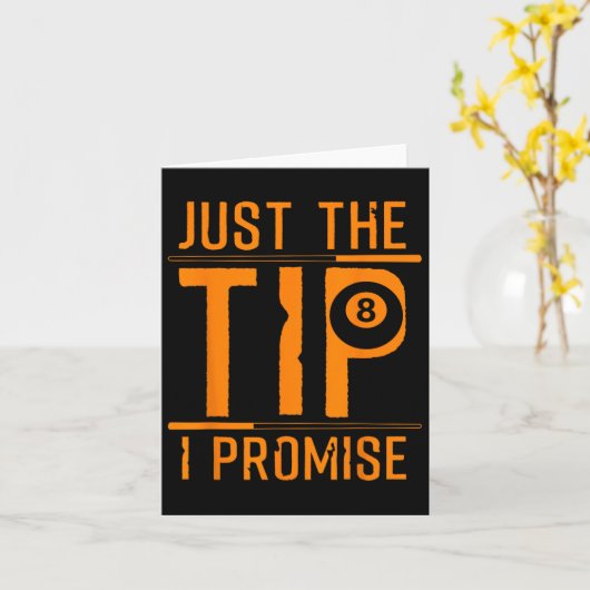 Funny 8 Ball Pool Gift for Men Women Cool Billiard Kaart (Gele Bloem)