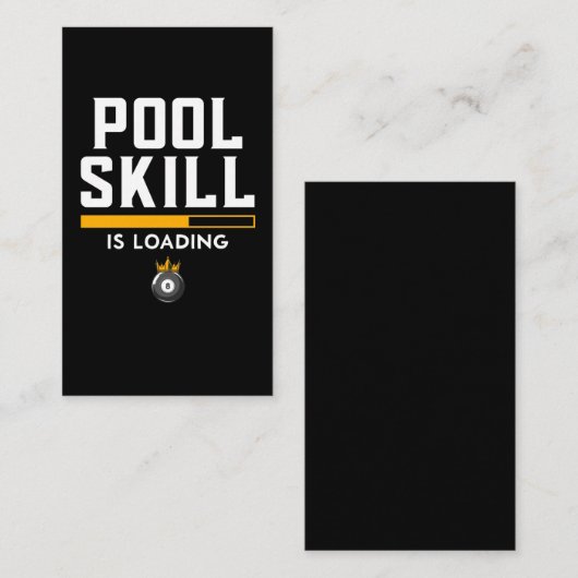 Funny 8 Ball Quote Sports Billiard Pool Visitekaartje (Voorkant / Achterkant)
