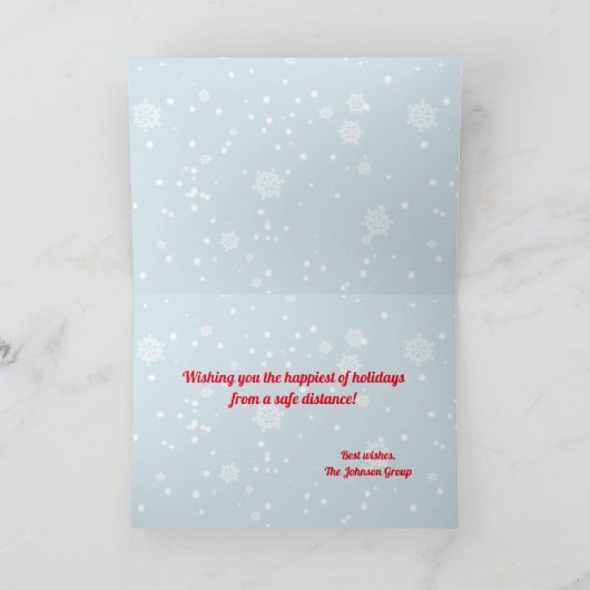 Funny 8 Spot Zoom kerstfeestdag Kaart (Binnen)