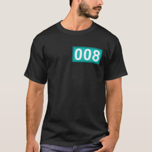 Funny 8 Year Old Gifts Number 008 Patch 8th Birthd T-shirt
