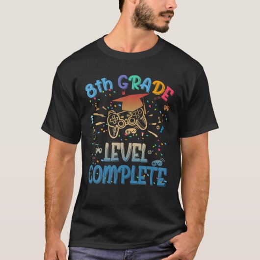 Funny 8e gradenniveau Complete videogamer 2021 Gr T-shirt (Voorkant)
