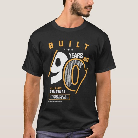 Funny 90th Birthday 90 Years old T-shirt (Voorkant)