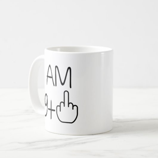 Funny 90th Birthday Coffee Mok (Voorkant links)