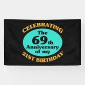 Funny 90th Birthday Gag Gift Spandoek (Horizontaal)
