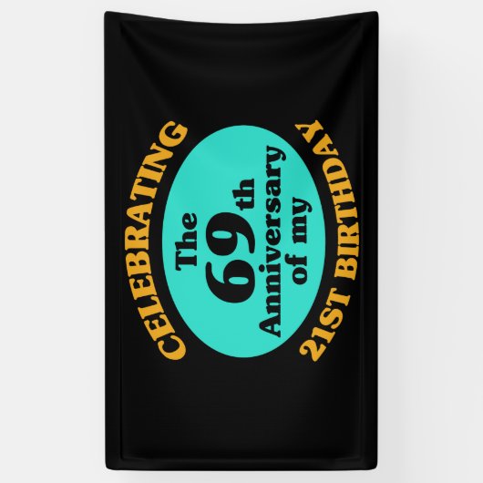 Funny 90th Birthday Gag Gift Spandoek (Verticaal)