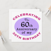 Funny 90th Birthday Gag Gifts Kaart (Voorkant / Achterkant in situ)