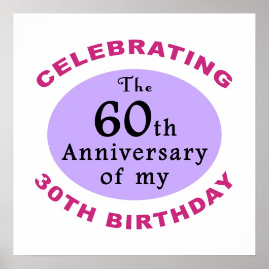 Funny 90th Birthday Gag Gifts Poster (Voorkant)