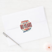 Funny 90th Birthday Old Fashioned Vierkante Sticker (Envelop)