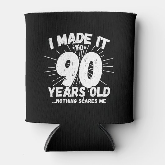 Funny 90th Birthday Quote Sarcastic 90 Year Old Blikjeskoeler (Voorkant)