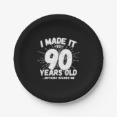 Funny 90th Birthday Quote Sarcastic 90 Year Old Papieren Bordje (Voorkant)