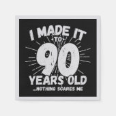 Funny 90th Birthday Quote Sarcastic 90 Year Old Servet (Voorkant)
