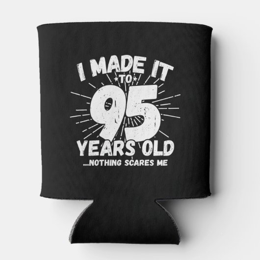 Funny 95th Birthday Quote Sarcastic 95 Year Old Blikjeskoeler (Achterkant)