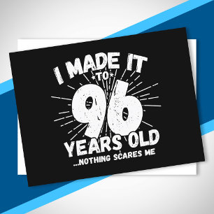 Funny 96th Birthday Quote Sarcastic 96 Year Old Briefkaart