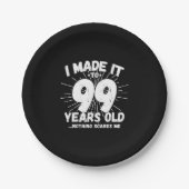 Funny 99th Birthday Quote Sarcastic 99 Year Old Papieren Bordje (Voorkant)