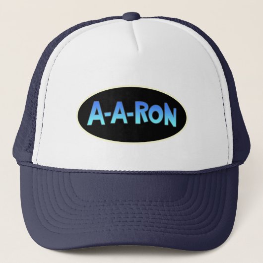 Funny A-A-Ron AARON Trucker Pet (Voorkant)