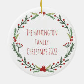 Funny a Kerstcarol First Line Dickens Quote Keramisch Ornament (Achterkant)