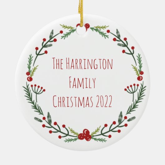 Funny a Kerstcarol First Line Dickens Quote Keramisch Ornament (Achterkant)