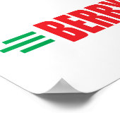 Funny aardbeien poster (Hoek)