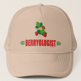 Funny aardbeien trucker pet