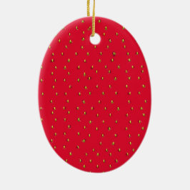 Funny aardbery background red keramisch ornament