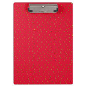 Funny aardbery background red klembord (Voorkant)