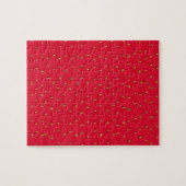 Funny aardbery background red legpuzzel (Horizontaal)