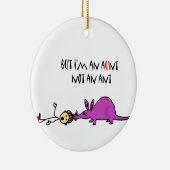 Funny Aardvark Eating tante Geen mierencartoon Keramisch Ornament (Rechts)