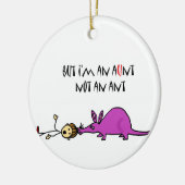 Funny Aardvark Eating tante Geen mierencartoon Keramisch Ornament (Links)