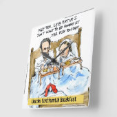 Funny Abe Lincoln W/Mary Todd Wall Clock Vierkante Klok (Hoek)