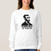 Funny Abe Lincoln White Sweatshirt (Voorkant)