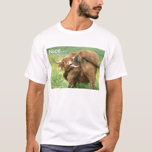 Funny Aberdeen Angus Cow T-Shirt (Voorkant)