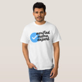 Funny Abonnement Sign Meme Expert T-shirt (Voorkant volledig)