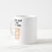 Funny Abs Exercise Muscle Building Bodybuilding Koffiemok (Voorkant links)