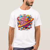 Funny Abstract: #Colorful / (brain) T-Shirt #7 (Voorkant)