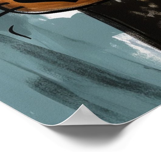 Funny Abstract Dogs Poster (Hoek)