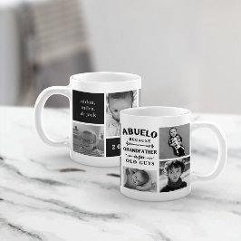 Funny Abuelo Grandfather Photo Collage Koffiemok